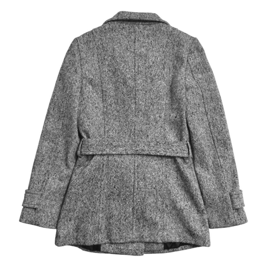 MICHEL KLEIN ミッシェルクラン ウール混ツイードミドル丈コート38(M 