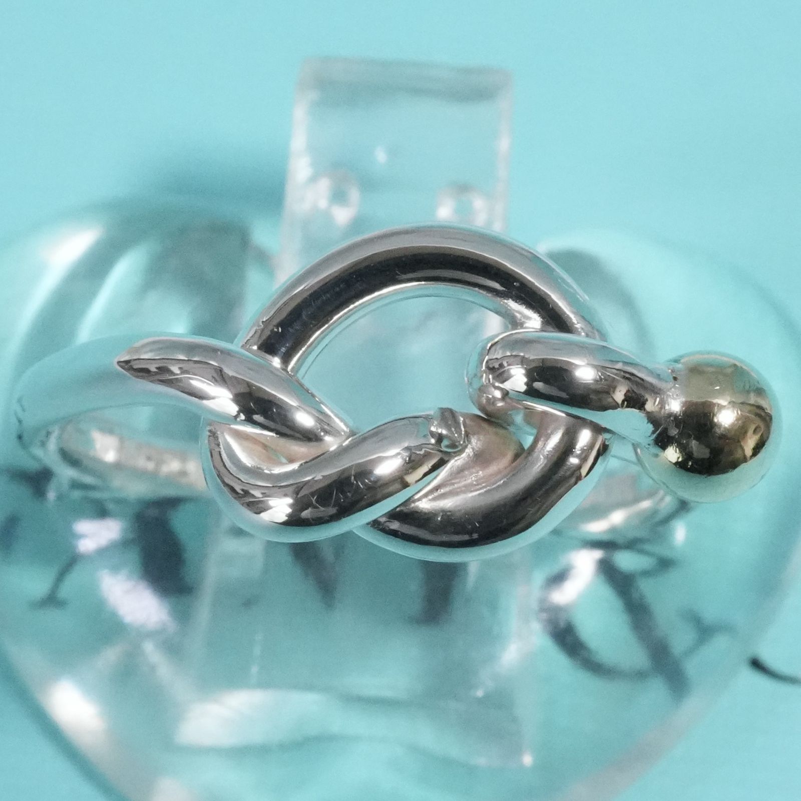 極美品12号 ティファニー ラブノット コンビ リング/25-2697 - メルカリ