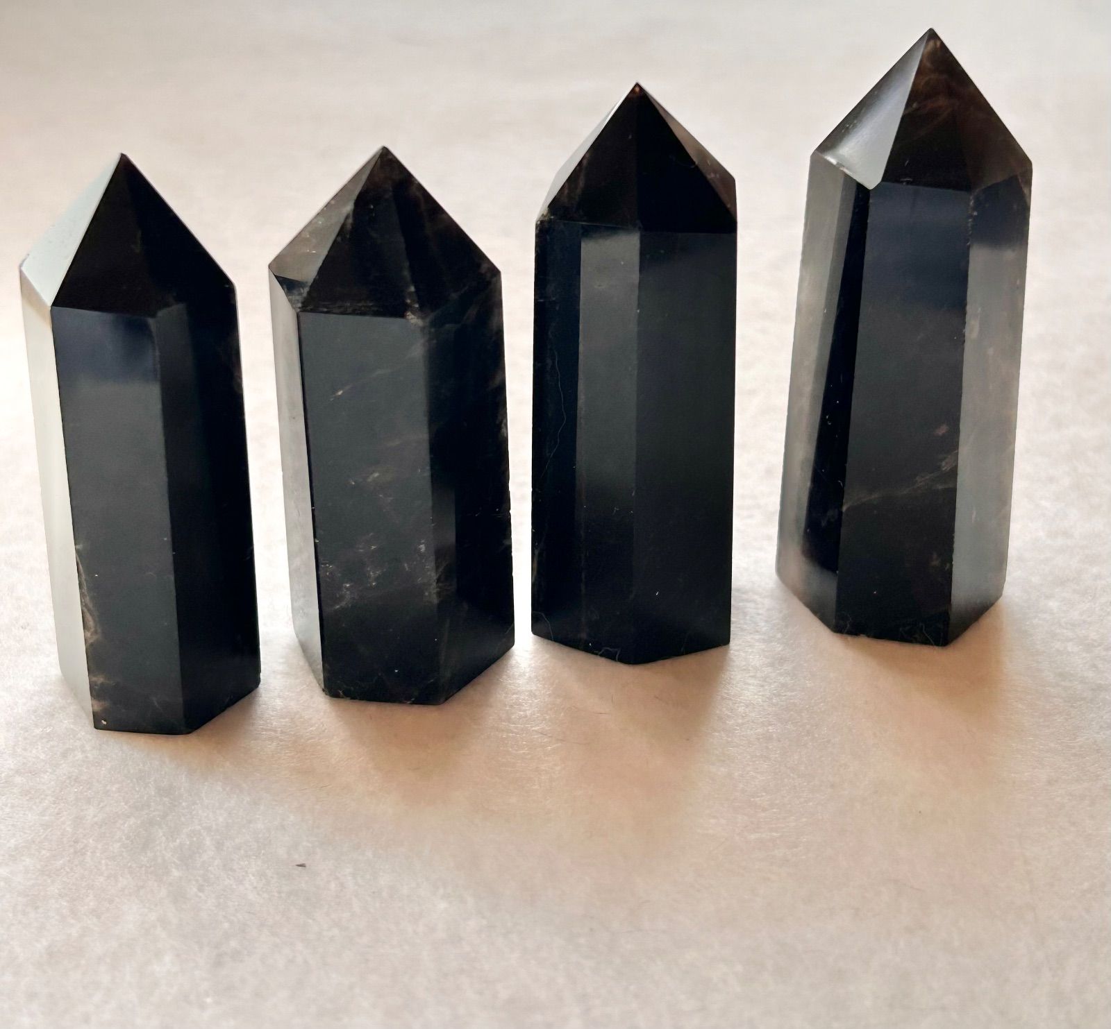 モリオン 黒水晶 ポイントグレード 4A 守り・浄化用 1本｜未使用