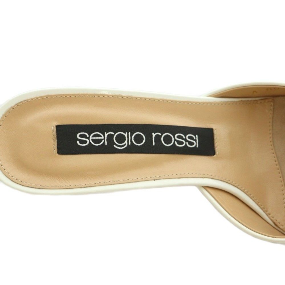 セルジオロッシ Sergio rossi SR1 ミュール ポインテッドトゥ メタル