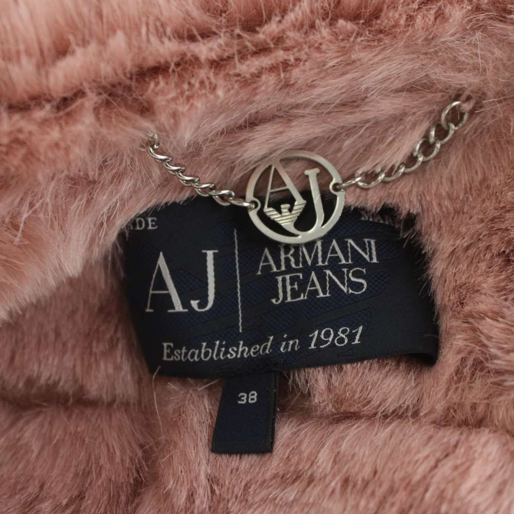 アルマーニ ジーンズ ARMANI JEANS フェイクムートンジャケット ファー