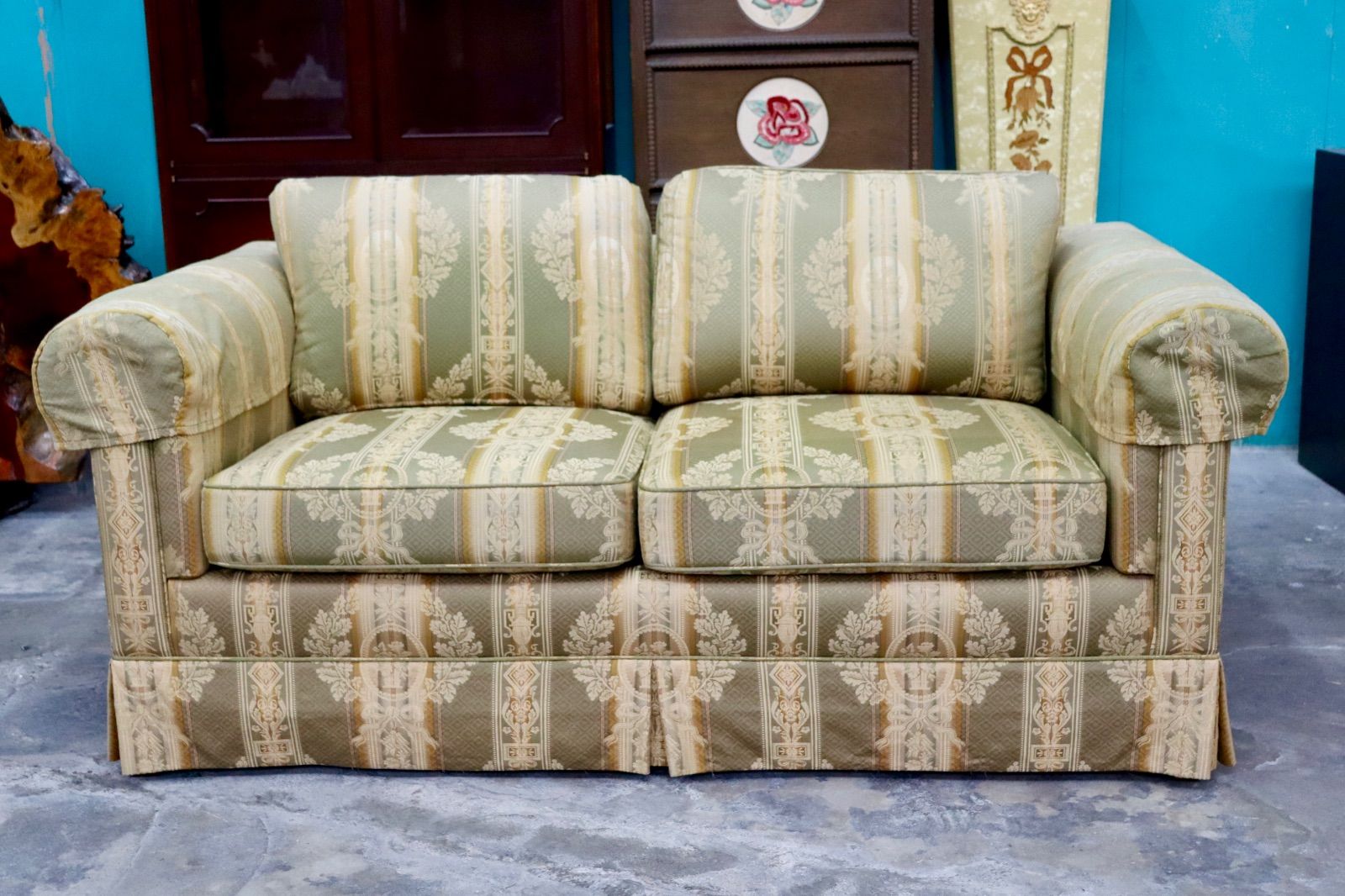 美品 DREXEL ドレクセルヘリテイジ 2人掛けソファ 定価90万 GMIK675A○DREXEL HERITAGE / ドレクセルヘリテイジ 2人掛けソファ