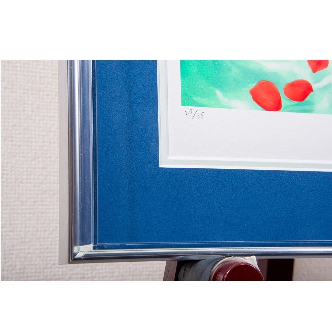 珈琲貴族】 「水椿」 版画 アールジュネス / アールビバン保証書付