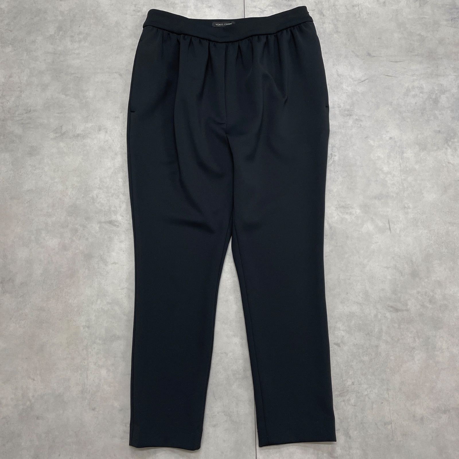 YOKO CHAN ヨーコチャン ハイウエストギャザーパンツ テーパード