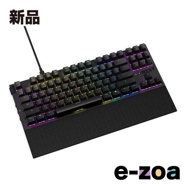 NZXT エヌズィーエックスティー FUNCTION TENKEYLESS BK モジュラー式 テンキーレスメカニカルキーボード ブラック KB-1TKUS-BR (2548934)