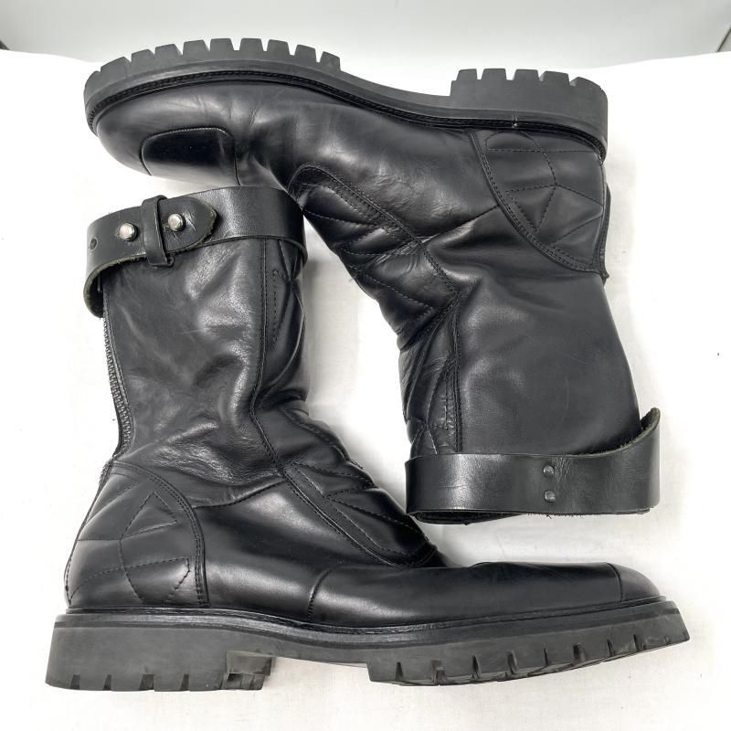 中古】DIESEL フロントジップ エンジニアブーツ ブラック サイズ43