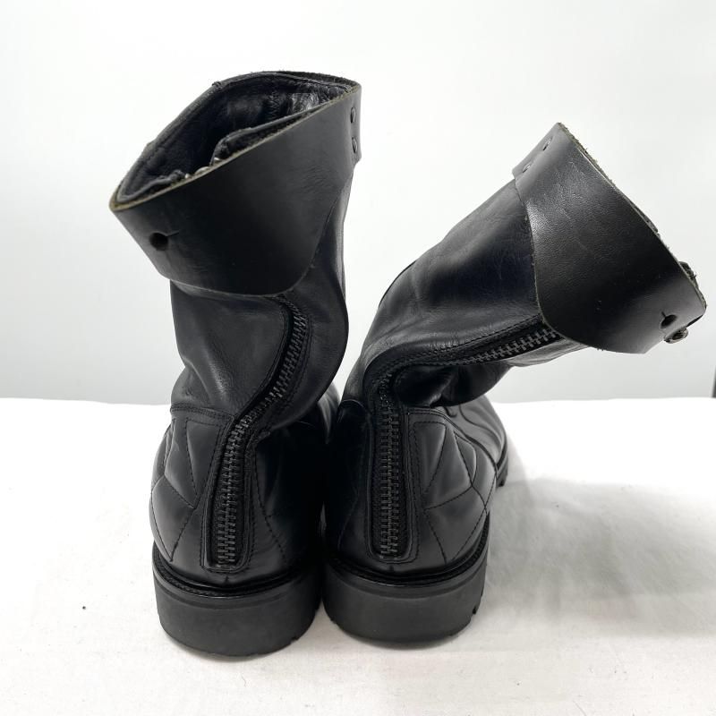 DIESEL ディーゼル ロングブーツ エンジニアブーツ 37 中古】DIESEL フロントジップ エンジニアブーツ ブラック サイズ43