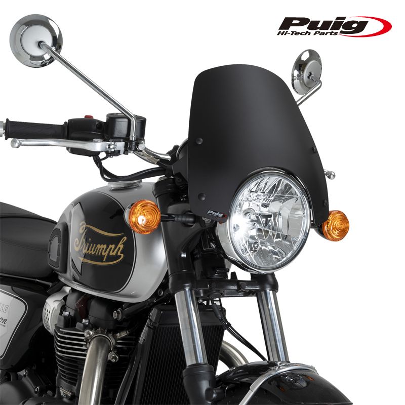 Puig 22453J NEW GENERATION SPORT [MATT BLACK] TRIUMPH BONNEVILLE