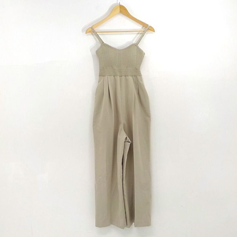 三重店】COCODEAL ニットビスチェオールインワン ベージュ 73515516