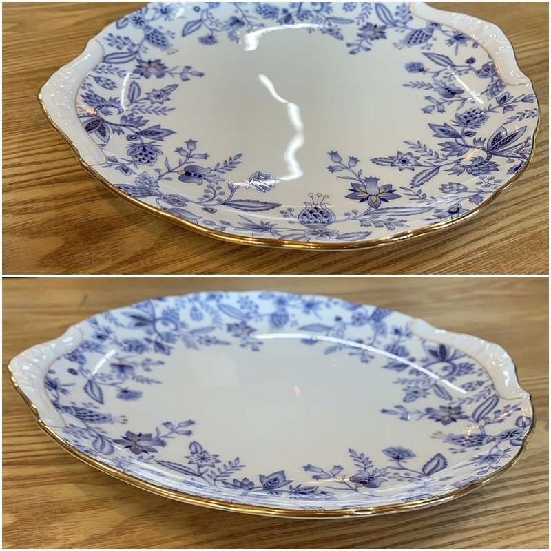 箱付き ノリタケ ブルーソレンティーノ 28cm パーティープレート