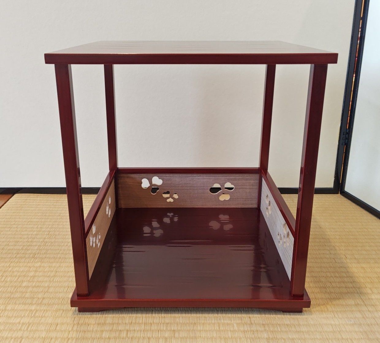 逢絢亭・中古品】茶道具 棚物 四方棚 組立式 宗偏流 宗偏流好み 木製