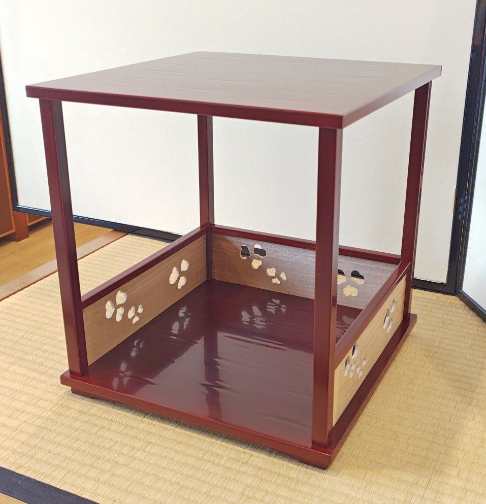 逢絢亭・中古品】茶道具 棚物 四方棚 組立式 宗偏流 宗偏流好み 木製