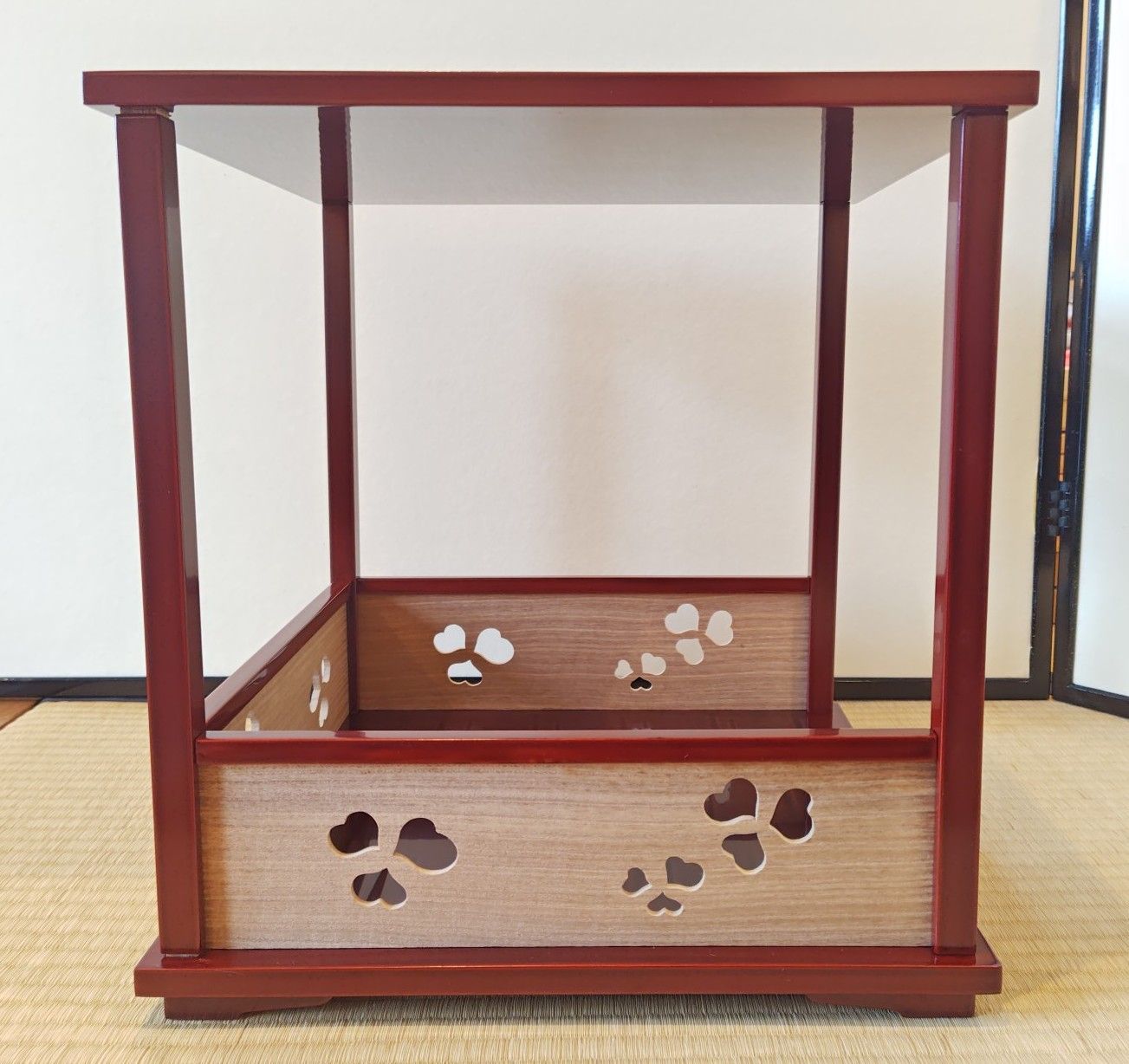 逢絢亭・中古品】茶道具 棚物 四方棚 組立式 宗偏流 宗偏流好み 木製