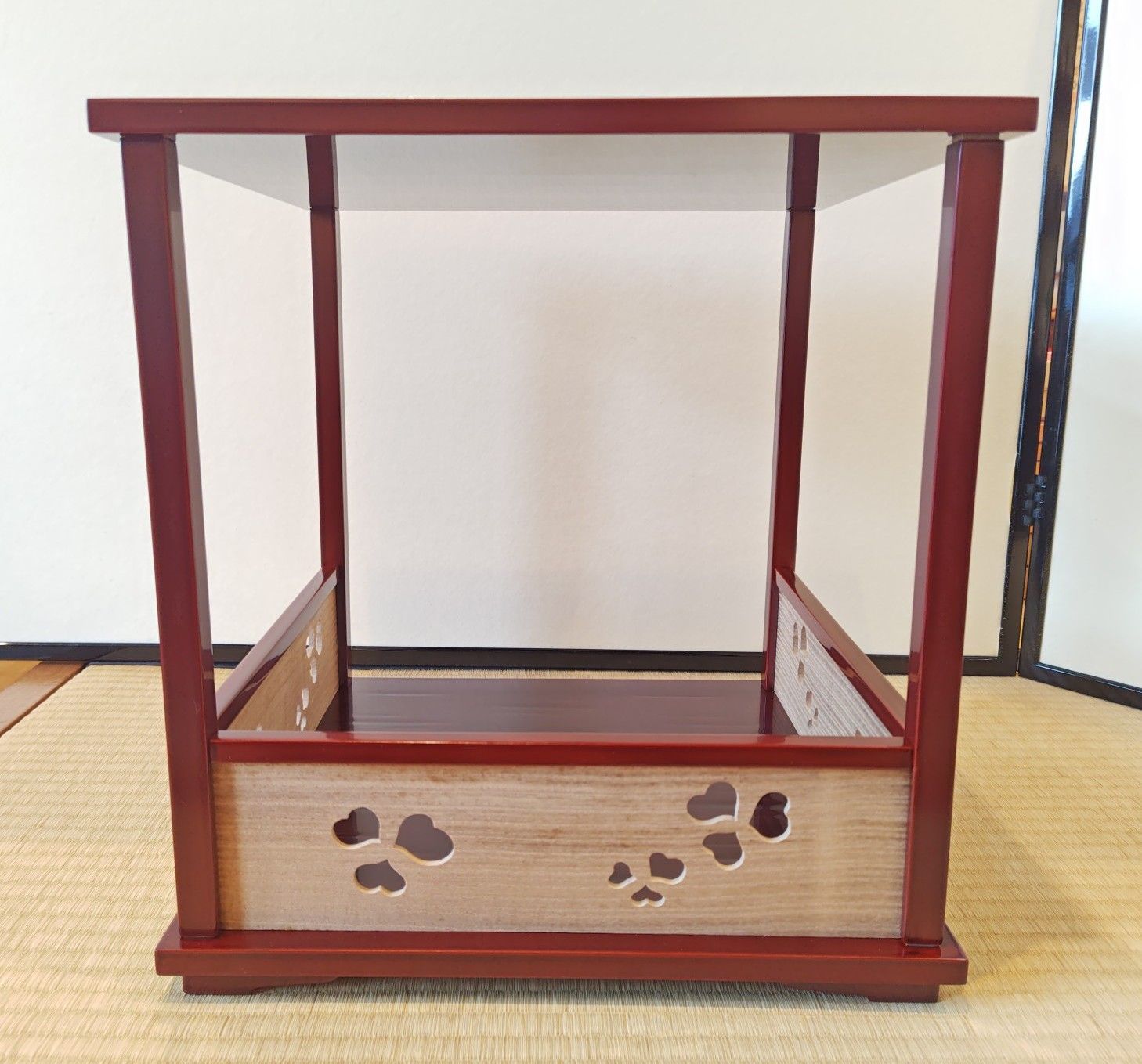 逢絢亭・中古品】茶道具 棚物 四方棚 組立式 宗偏流 宗偏流好み 木製