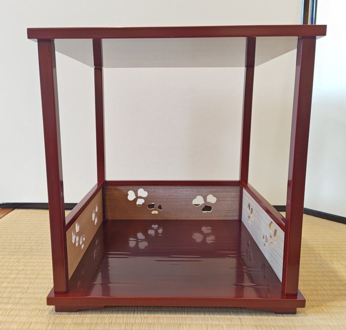 逢絢亭・中古品】茶道具 棚物 四方棚 組立式 宗偏流 宗偏流好み 木製