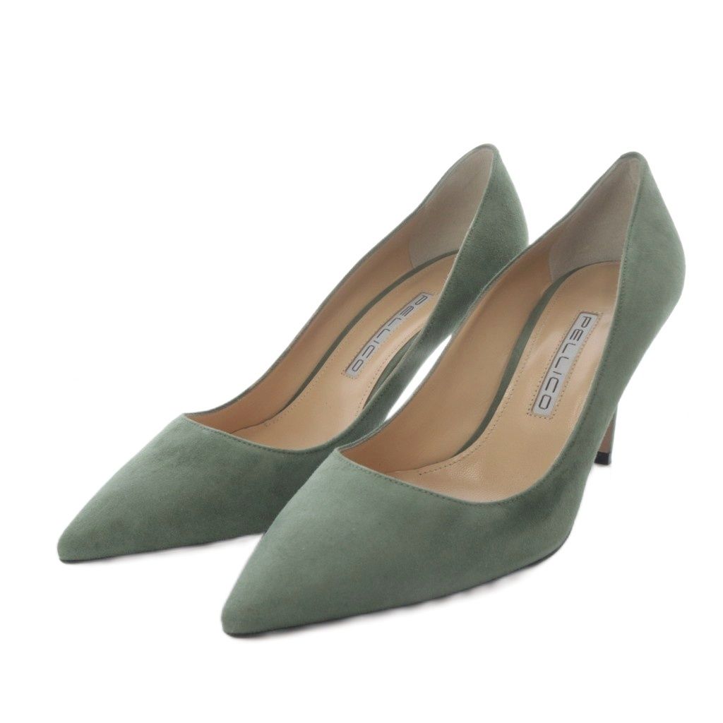 ペリーコ PELLICO パンプス ピンヒール ポインテッドトゥ スエード