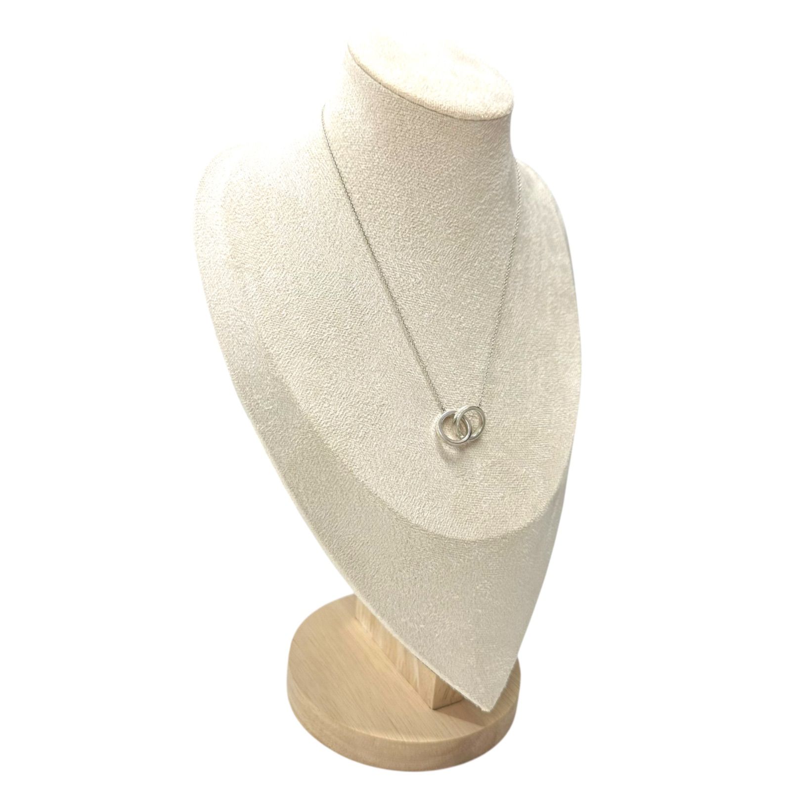 Tiffany 1837 ダブルリング ネックレス Ag925 Tiffany & Co ティファニー 1837 ダブルリング シルバー SV925