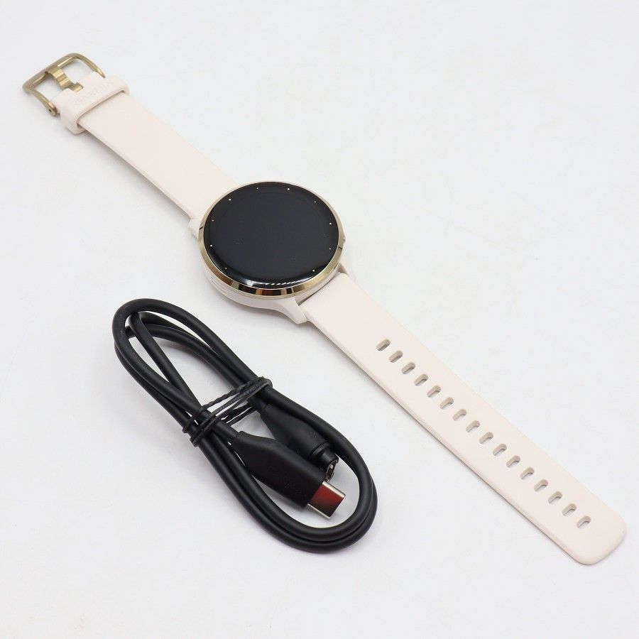 GARMIN Venu 3S 010-02785-44 Ivory/Cream Gold スマートウォッチ 