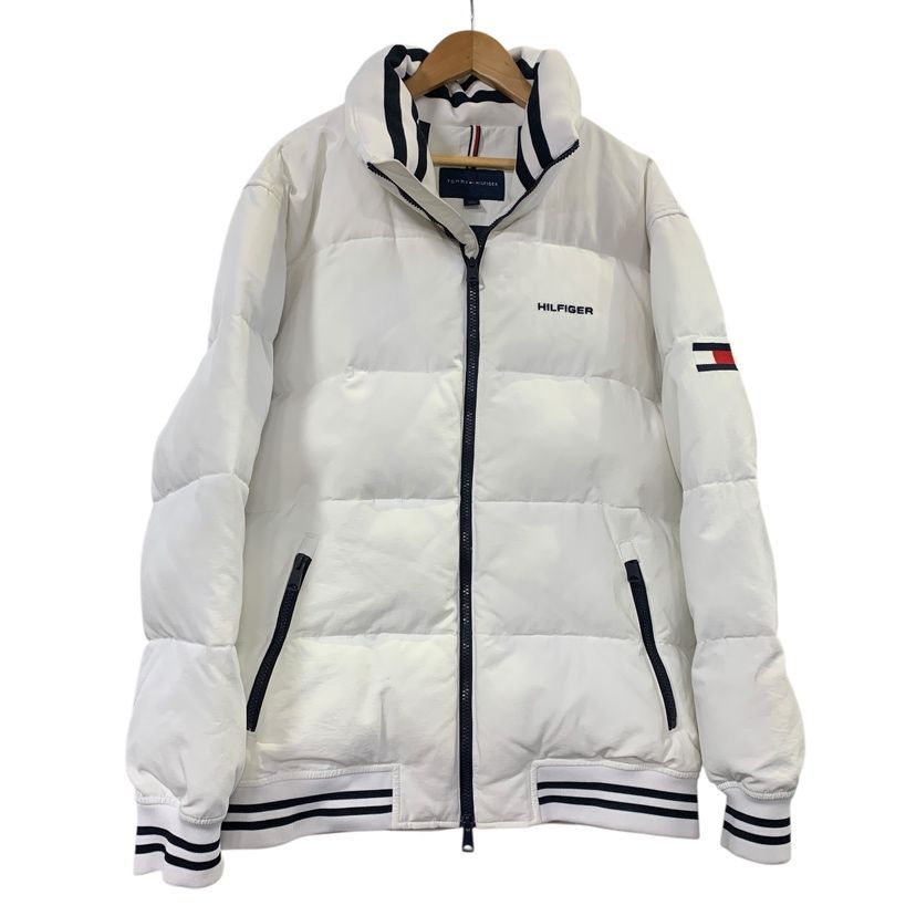 トミーヒルフィガーダウンジャケット ♪3791 TOMMY HILFIGER トミーヒルフィガー ホワイト ダウンジャケット