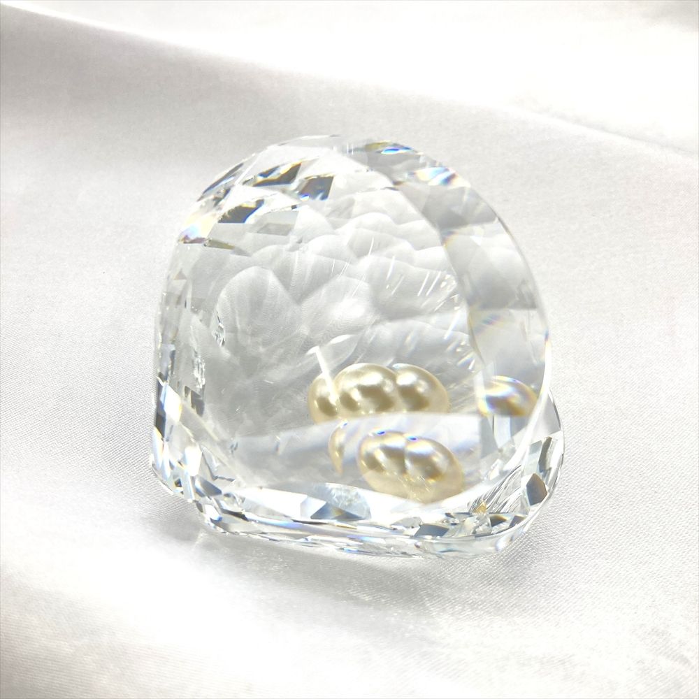 スワロフスキー SWAROVSKI 貝と真珠 シェル ホワイトパール オブジェ