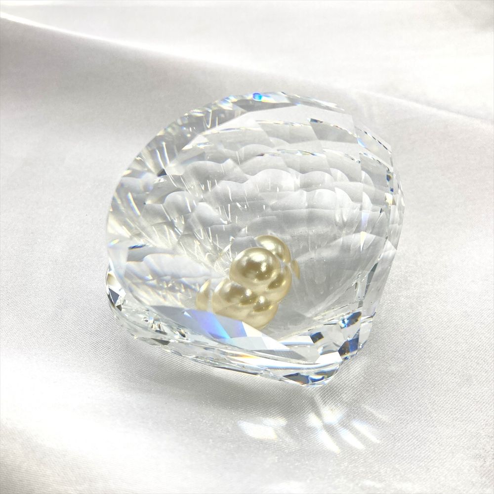 スワロフスキー SWAROVSKI 貝と真珠 シェル ホワイトパール オブジェ