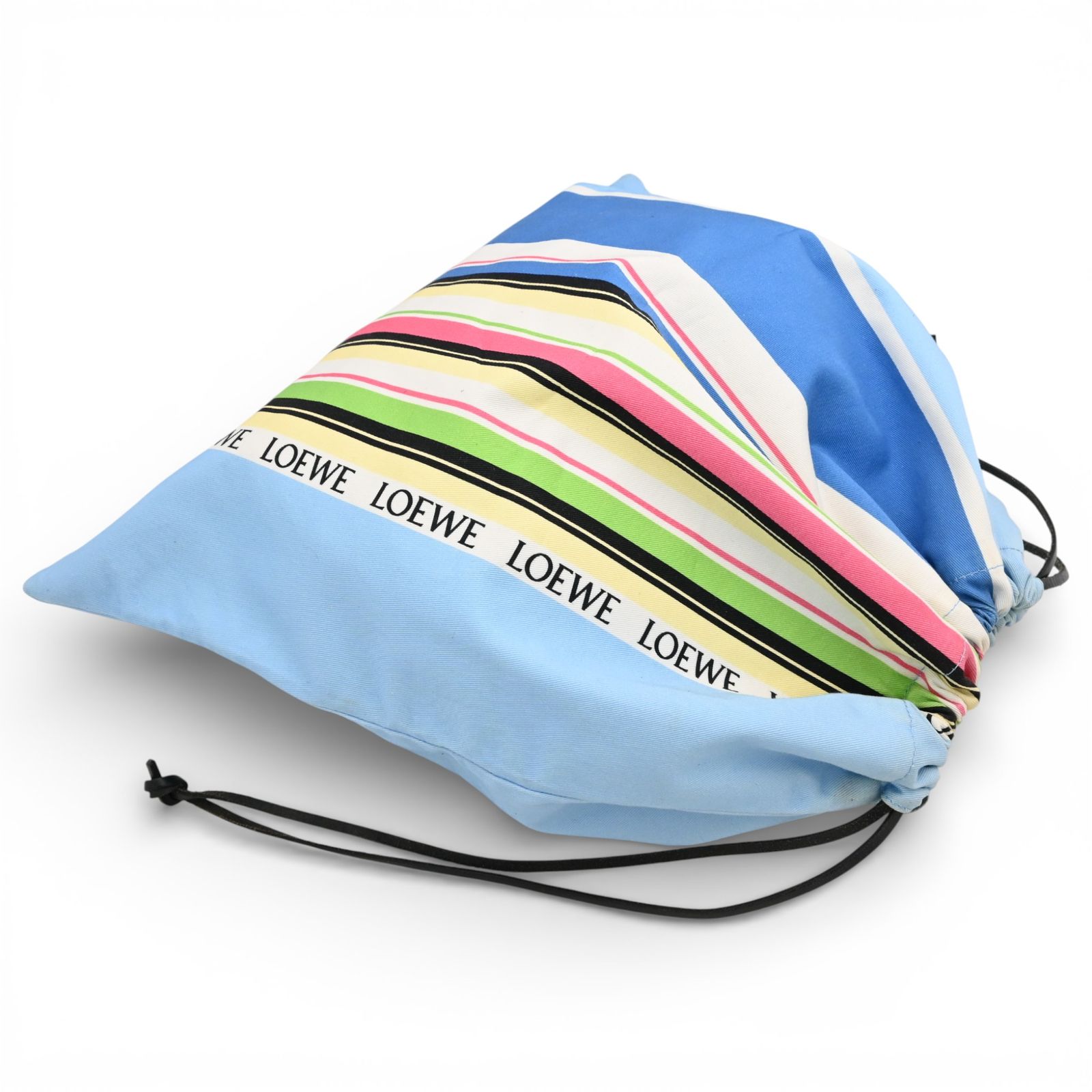 ロエベ ドローストリング ポーチ ストライプ マルチカラー 巾着バッグ