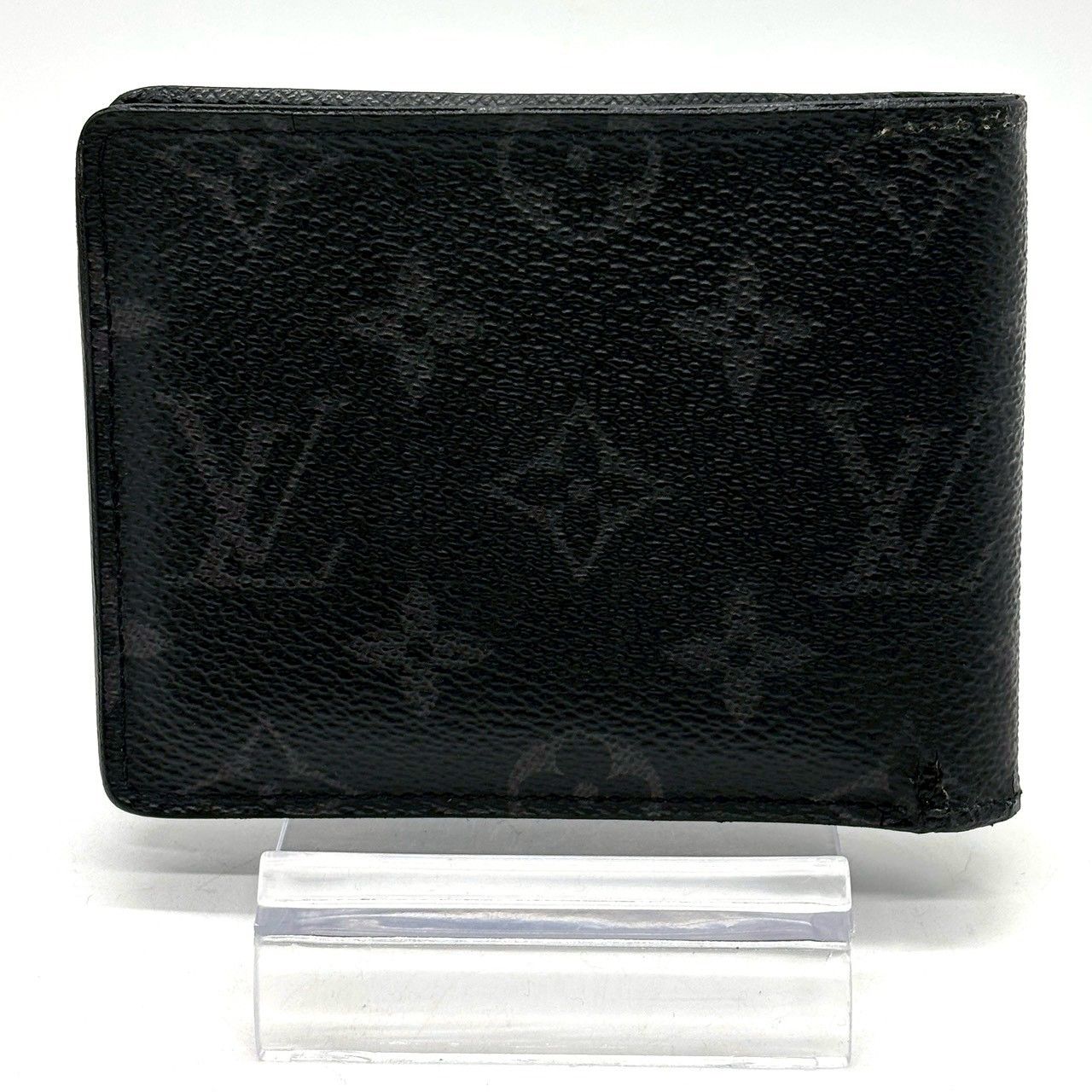 黒で選ぶ、仕事の品格】 LOUIS VUITTON 二つ折り財布 モノグラム