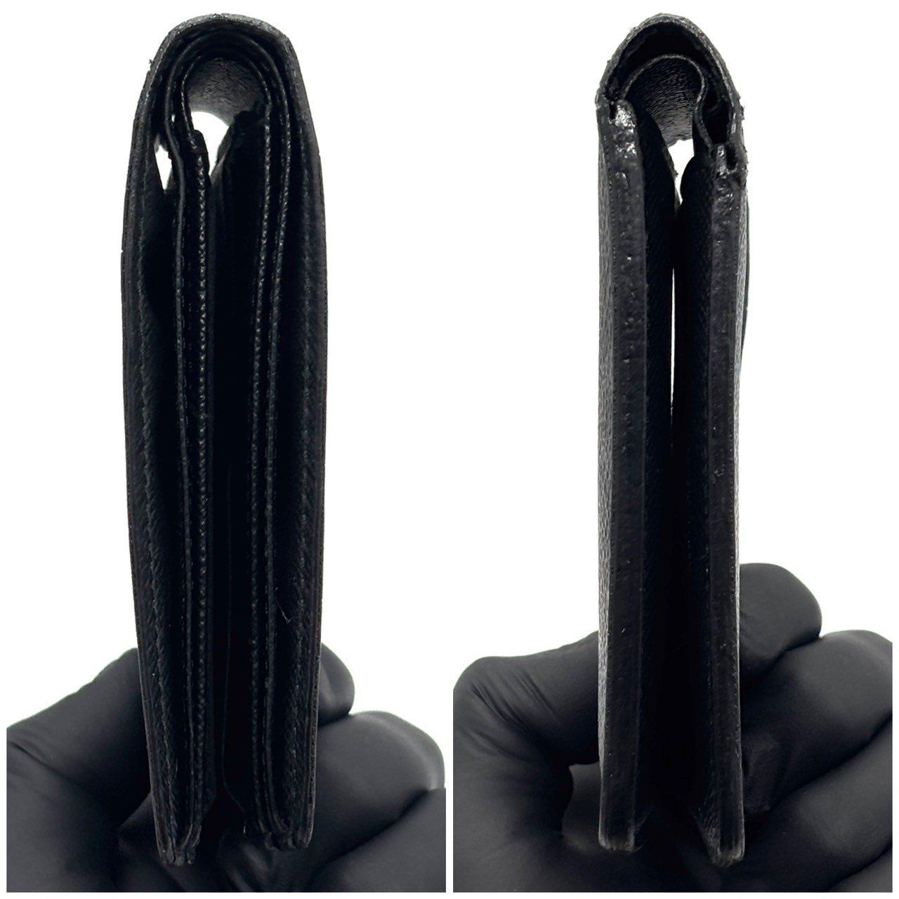 黒で選ぶ、仕事の品格】 LOUIS VUITTON 二つ折り財布 モノグラム