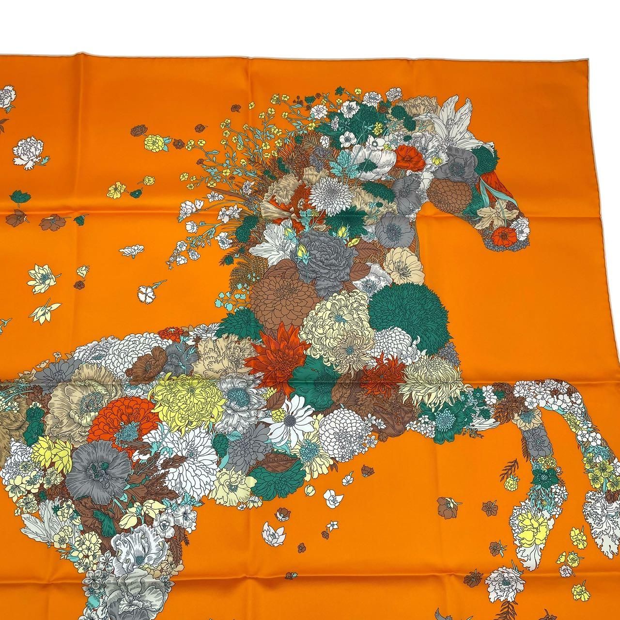 未使用品 HERMES エルメス カレ90 シルク100% スカーフ ローブ 