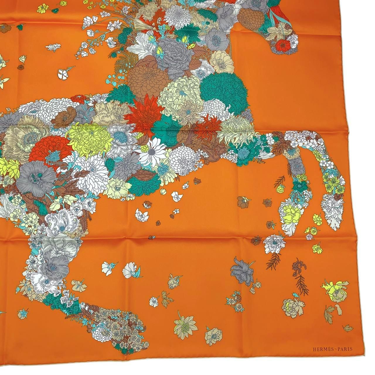 未使用品 HERMES エルメス カレ90 シルク100% スカーフ ローブ