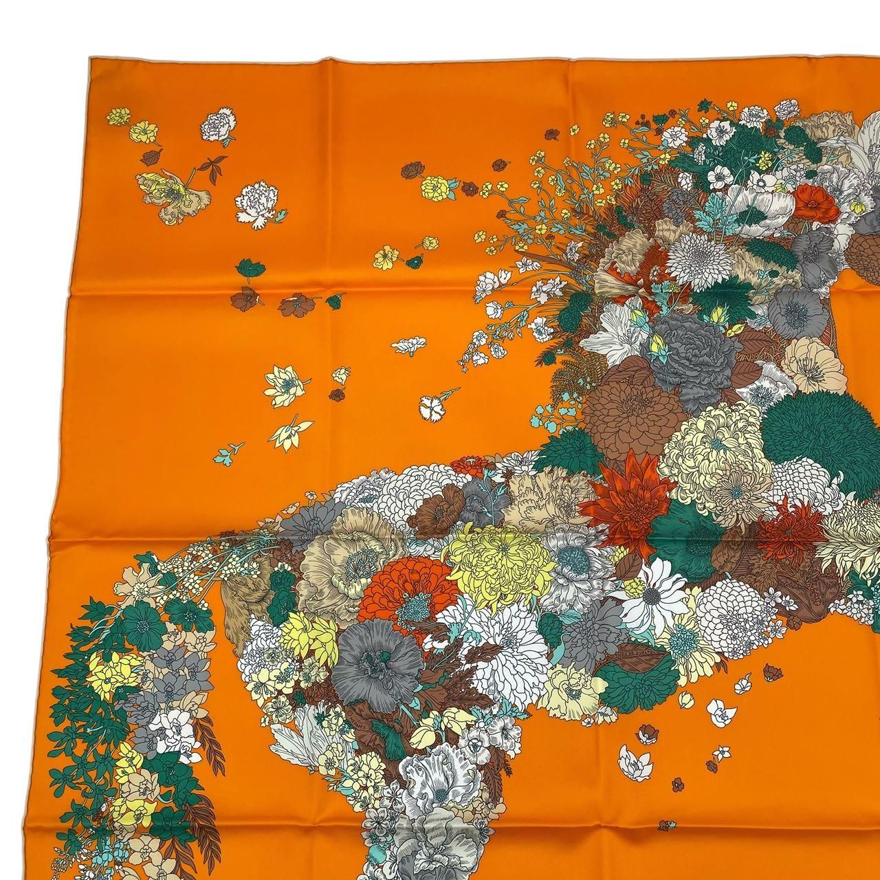 未使用品 HERMES エルメス カレ90 シルク100% スカーフ ローブ