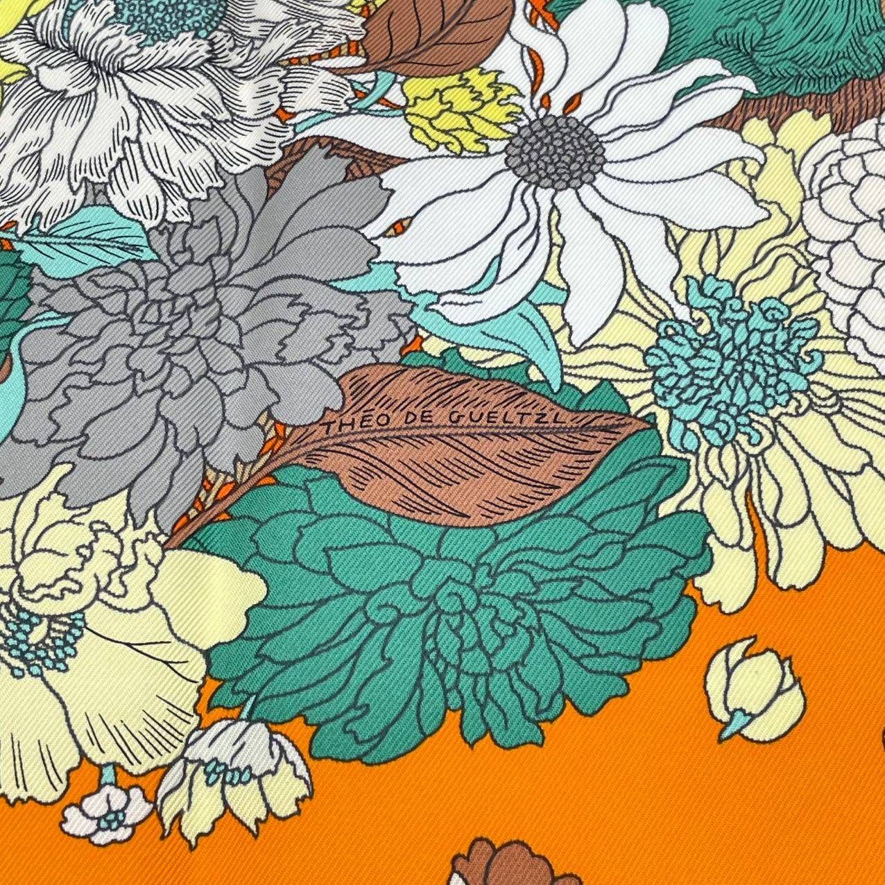 未使用品 HERMES エルメス カレ90 シルク100% スカーフ ローブ