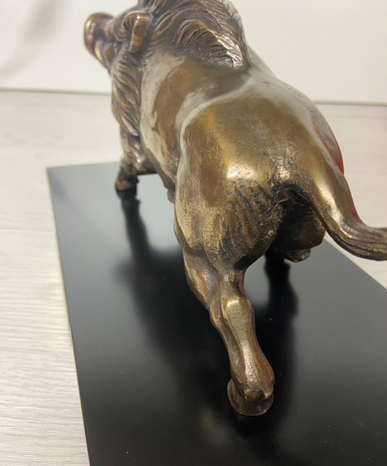 現状お渡し品 伝統美術品 開運 干支 亥 いのしし 置物 高岡銅器 - メルカリ