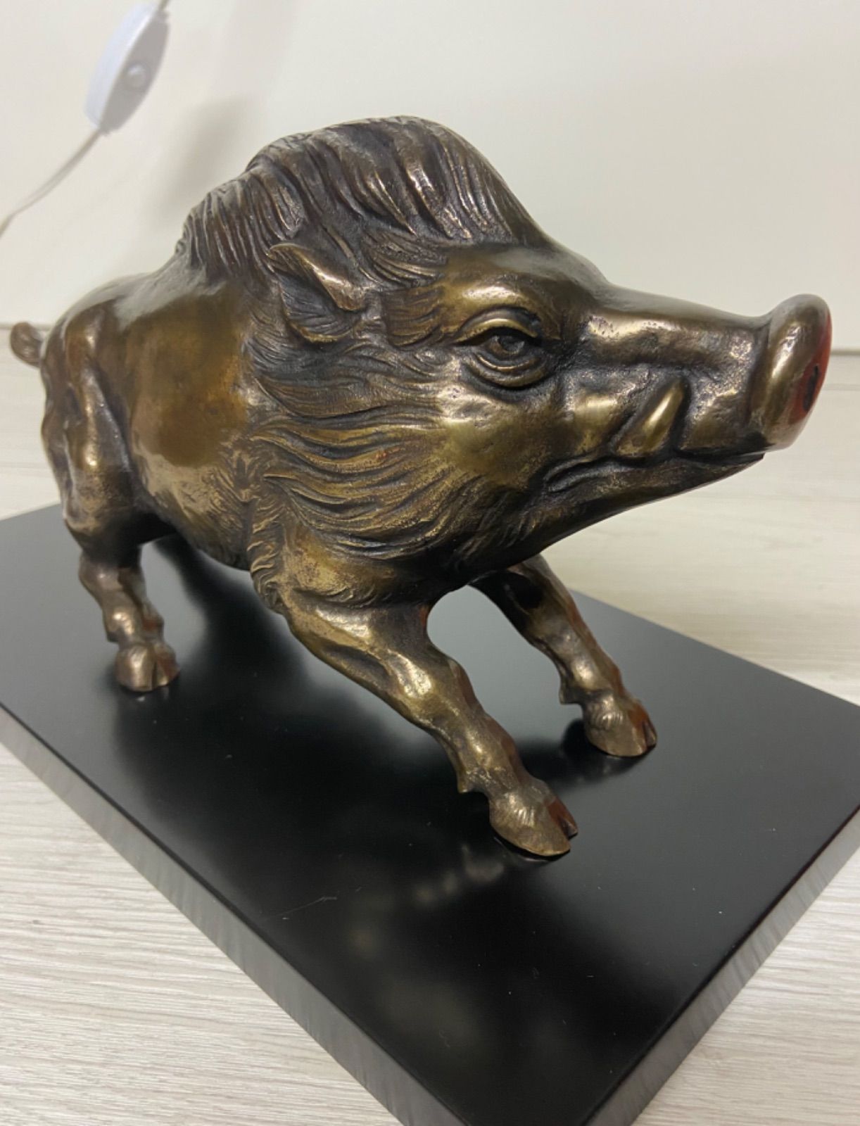 現状お渡し品 伝統美術品 開運 干支 亥 いのしし 置物 高岡銅器 - メルカリ