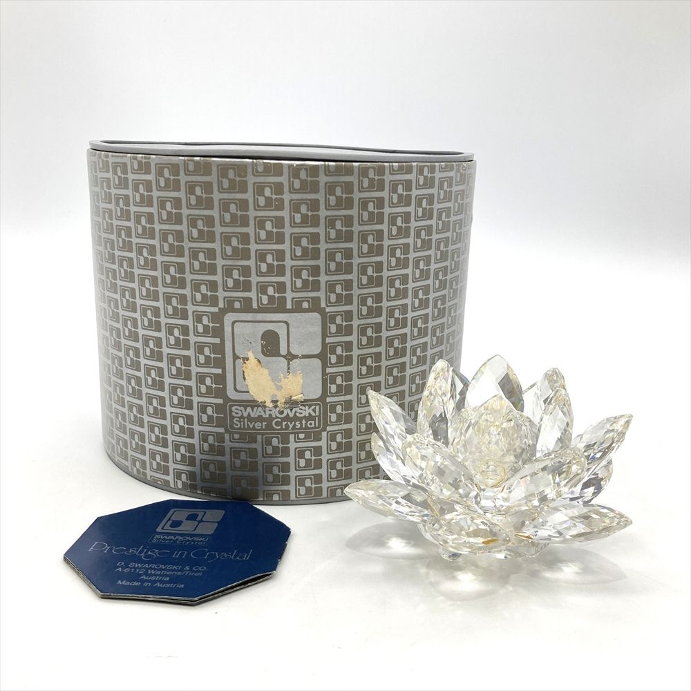 スワロフスキー SWAROVSKI キャンドルスタンド スイレン オブジェ 置物