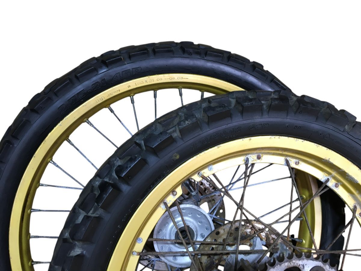 YAMAHA セロー225WE DG08J 前後 ホイール セット リアチューブレス