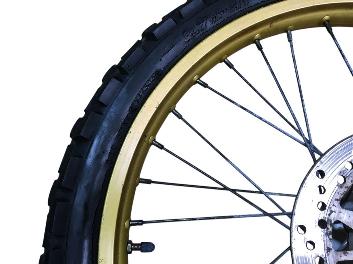 セロー　トリッカー　前後ホイール　リアチューブレス ヤマハ トリッカー DG16J セローのチューブレスホイールに交換 | Sae's