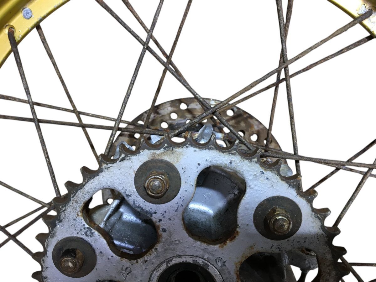 セロー　トリッカー　前後ホイール　リアチューブレス ヤマハ トリッカー DG16J セローのチューブレスホイールに交換 | Sae's