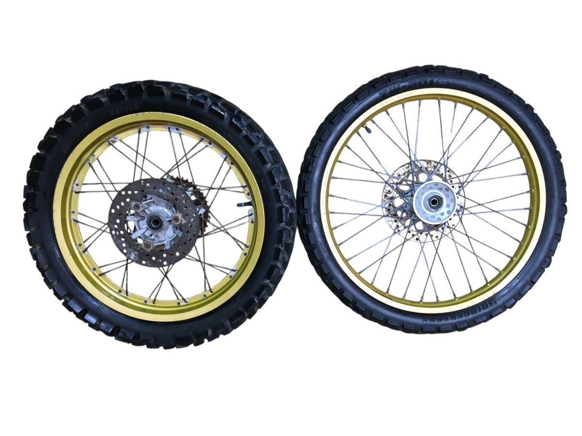 セロー　トリッカー　前後ホイール　リアチューブレス YAMAHA セロー225WE DG08J 前後 ホイール セット リアチューブレス