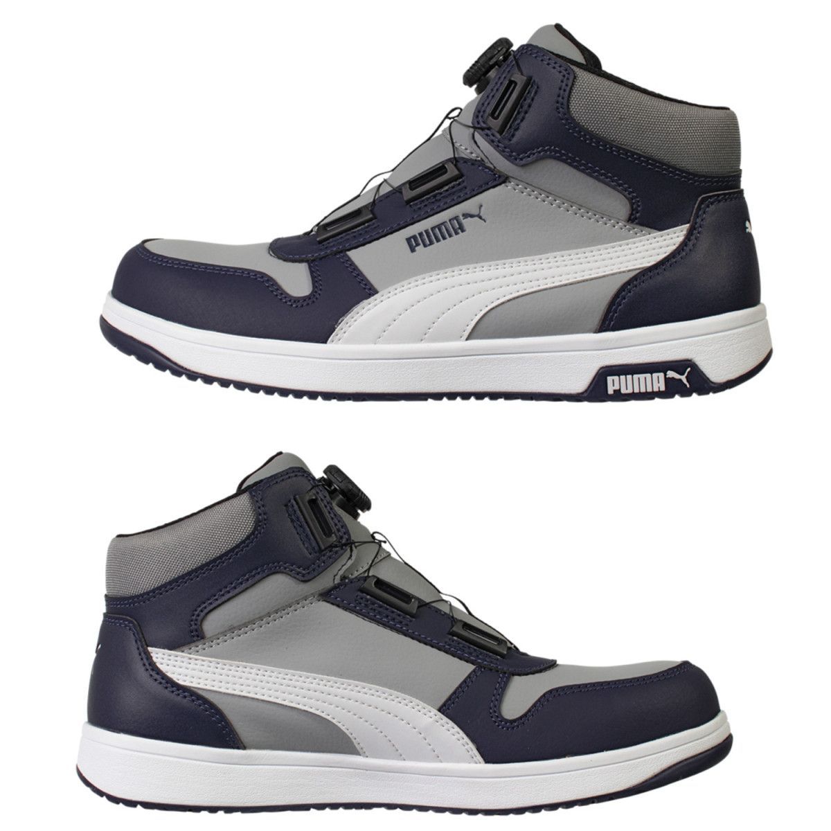 プーマ安全靴#63.221 28.0cmフロントコートグレーディスクミッド プーマ安全靴#63.221 28.0cmフロントコートグレーディスクミッド PUMA