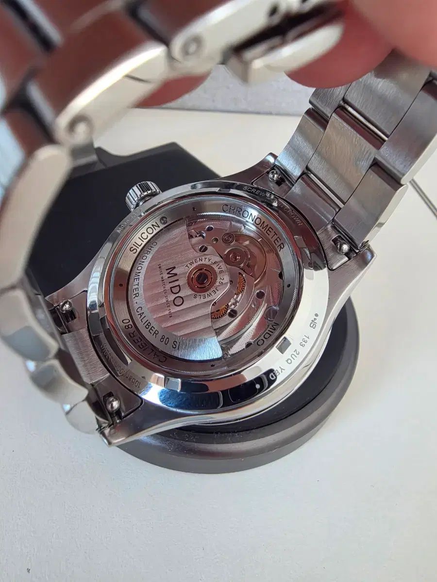  ミドー マルチポート M クロノメーター時計 柄物 自動巻き時計 腕時計(アナログ)