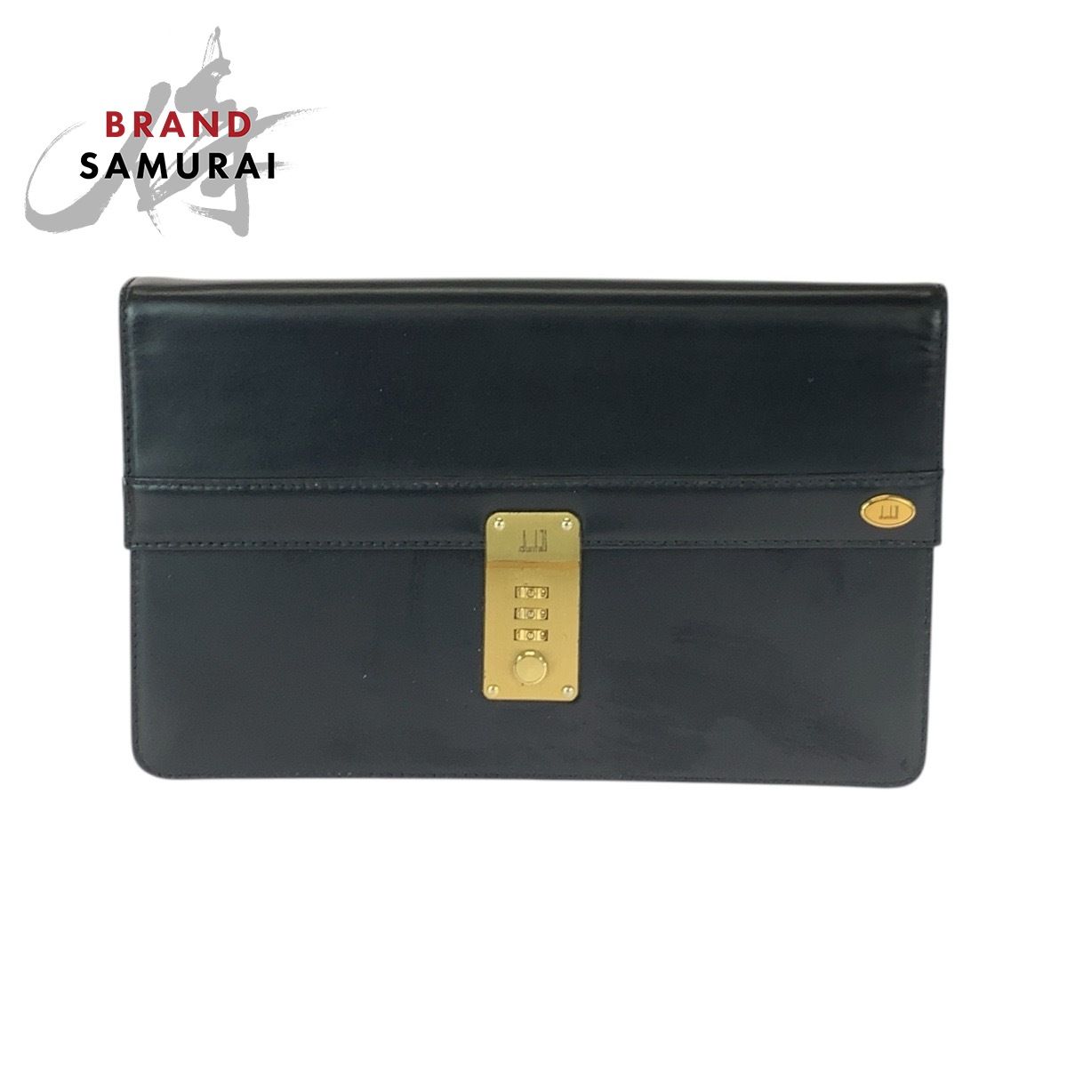 美品 Dunhill ダンヒル オックスフォード ブラック 黒 ゴールド金具