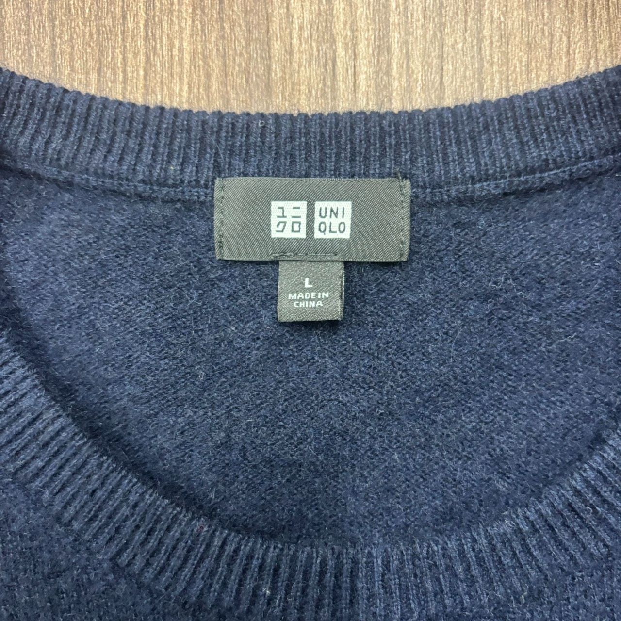 ユニクロ UNIQLO カシミヤ100% クルーネックセーター トップス Lサイズ 