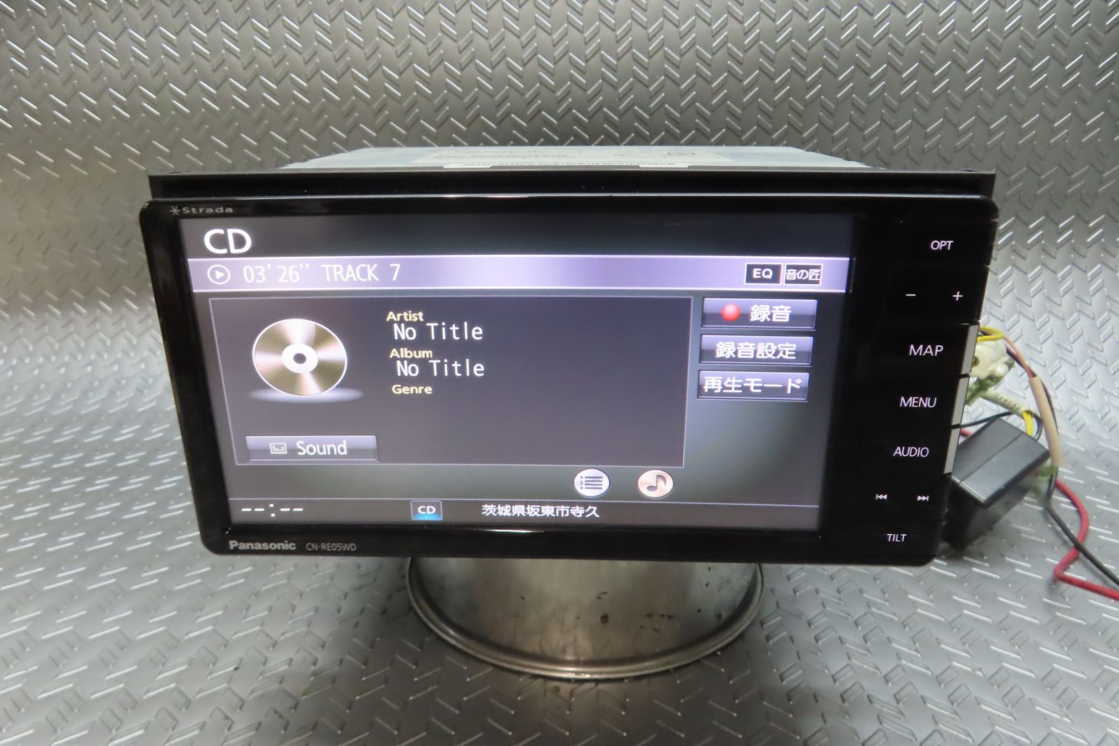 2018年/完動品保証付☆W6938/パナソニック メモリーナビ CN-RE05WD TV