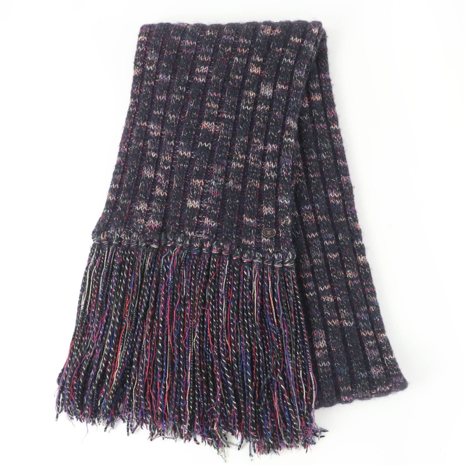 美品☆CHANEL シャネル 07A P31765K00607 ウール アンゴラ カシミヤ混