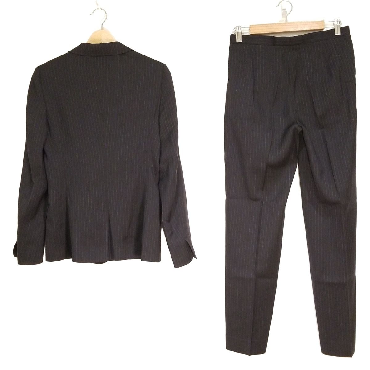 【大きいサイズ】 マックスマーラ パンツスーツ ストライプ ブラック 42 マックスマーラ レディースパンツスーツ レディース - ストライプ