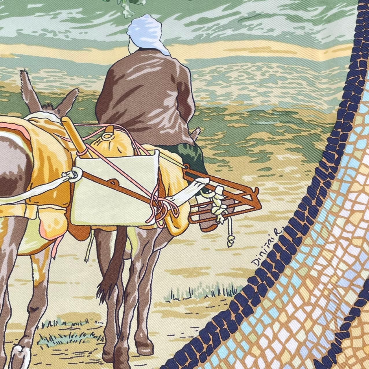 新品 希少 HERMES エルメス カレ90 ヒマラヤ杉の下で 大判 新品同様 希少 HERMES エルメス カレ90 ヒマラヤ杉の下で SOUS LE