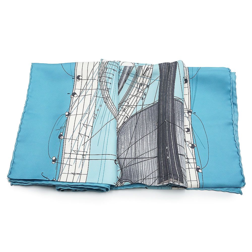 エルメス カレ 90 LA MUSIQUE DES SPHERES 球形が奏でる音楽 シルク100