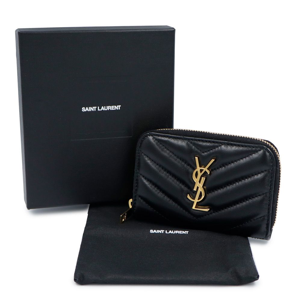 サンローラン 753788 カサンドラ マトラッセ ラムスキン ブラック