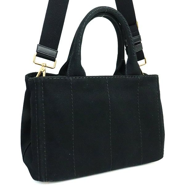 広尾店】プラダ PRADA カナパミニ トートバッグ 2WAYバッグ ブラック